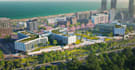 design 3d large scale real estate urban development masterplan landscape render
