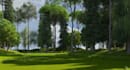 design 3d golf course landscape, green turf, mini golf layout, putting green