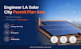 engineer la solar city permit plan sets, design drawing pv layout in helioscope