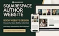 design a squarespace author website, book website and book landing page