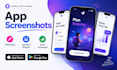 mobile app screenshots onboarding screens app store graphics