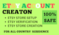 do esty account creation and etsy store setup