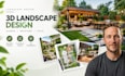 design and render 3d landscape, garden, backyard and patio plans