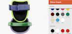 design custom baseball glove configuration, shin guard, jersey using kickflip