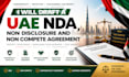 draft a uae nda non disclosure and non compete agreement