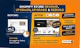 redesign, revamp, copy shopify, clone shopify and upgrade your shopify website