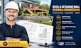 design deck retaining wall structural calculations drainage USA permit plans