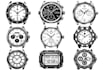 design custom watch in vector, watch cad model, stl, step, cad and source file