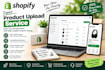 create and upload shopify product listings