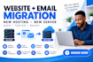 move or transfer website and email to new server or web hosting