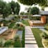 do backyard design, garden 2d, site plan as a landscape
