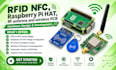 design rfid nfc, raspberry pi hat, rf antenna and wireless pcb hardware
