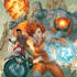 create an amazing fantasy comic illustration