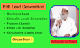 do targeted b2b lead generation, wed research, data entry