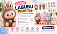 create custom labubu plush toy and cute character design