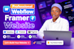 do framer website, webflow website, framer landing page as webflow develo