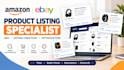 create and optimise amazon and ebay product listings