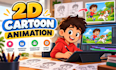 create simple 2d cartoon animation video and characters