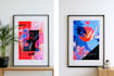 create elegant abstract wall art in oil painting style