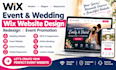 design event wedding wix website design redesign wix website event promotion wix