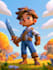 create 2d game character using spine