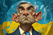 create a political or satirical cartoon