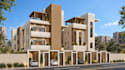 render3d community housing,condo house complex,cgi apartment,luxury villa design