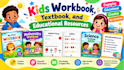 create kids workbook, worksheet, textbook, and educational resources