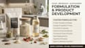 create custom food formulation recipes, beverages, vitamins and food supplements
