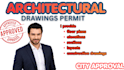 draw and permit design floor plan, drawings for city approval