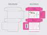 create rigid box dieline with eva insert layout and production specification