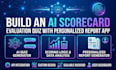 build an ai scorecard evaluation quiz with personalized report app