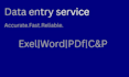 do accurate data entry, typing and PDF to word conversion