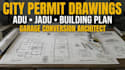 be architect for city permit drawings building plan adu jadu garage conversion