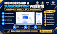 do wordpress shopify wix woocommerce membership subscription and website