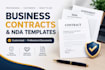 draft business contract, nda and agreement templates
