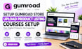 setup gumroad store upload product listing courses setup gumroad expert