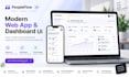 design a modern web app dashboard and responsive UI