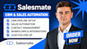 setup salesmate crm pipeline sales automation workflow