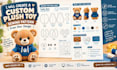 create a plush toy sewing pattern from your design