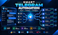 develop custom telegram bot, trading bot with api integration and automation