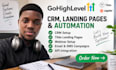 setup gohighlevel dashboard webinars ghl tilda landing page crm api integration