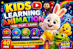 3d pixar style ai animation, ai storytelling, kids song, learning videos
