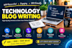 write SEO friendly technology blog posts and articles