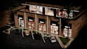 renovate 3d retail space exterior,hypermarket design,storefront park,cgi render