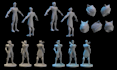 3d model toys action figures character design and custom 3d mask