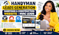 generate handyman leads generation handyman construction website  hvac leads