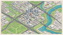 draw 2d, 3d flat map, tourist map, park map, wayfinding map and 3d isometric map