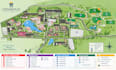 design campus map, school map, university map, wayfinding map, site plan