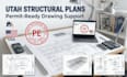 review and stamp utah architectural and structural permit plans
